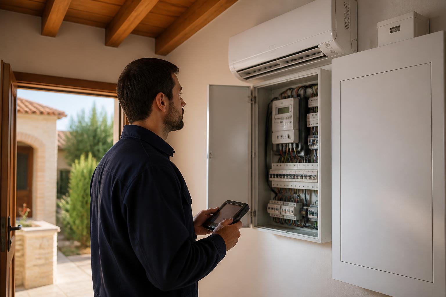 Checking home technology and meters