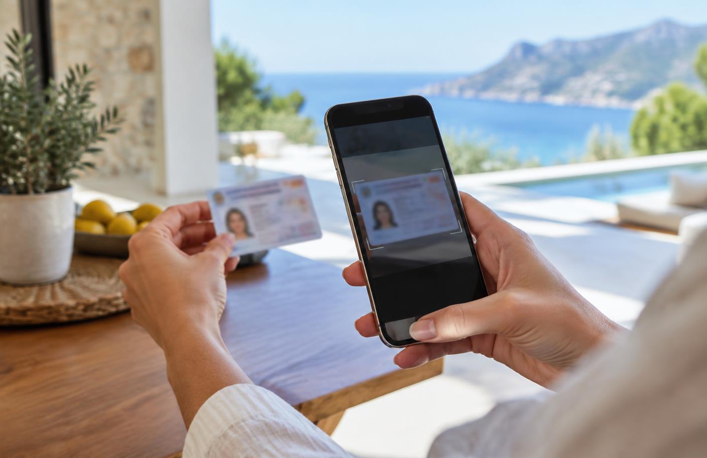 Privacy-focused document scan during online check-in